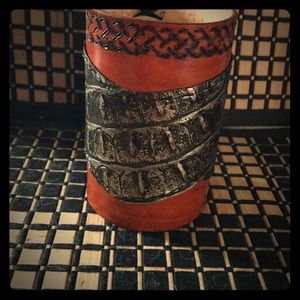 Leather koozie